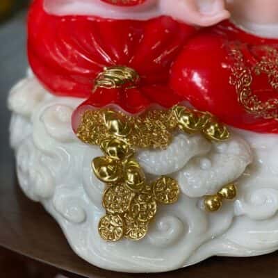 Di Lặc Bột Đá Đỏ Cầm Gậy Như Ý3