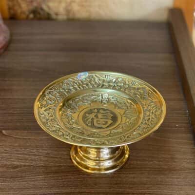 Mâm Bồng Thờ Đồng Vàng1