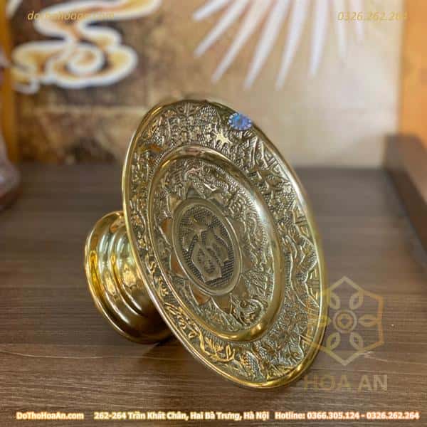 Mâm Bồng Thờ Đồng Vàng3