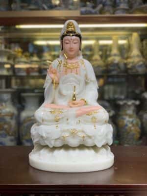 Tượng Quan Âm Đá Trắng 2401