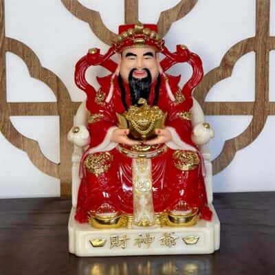 Tượng Thần Tiền Bột Đá Đỏ Cao Cấp