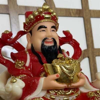 Tượng Thần Tiền Đá Đỏ Cao Cấp1