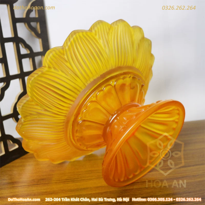 Mâm Bồng Thờ Lưu Ly Vàng