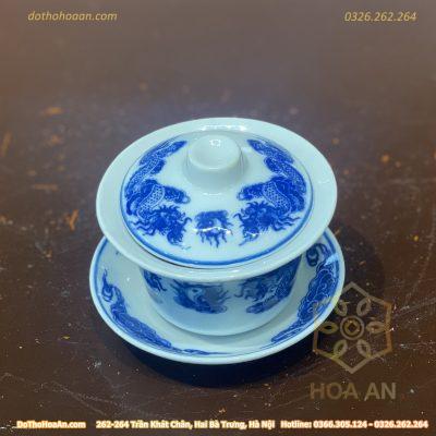 Bát Sâm/ Bát Nước Rồng Men Lam