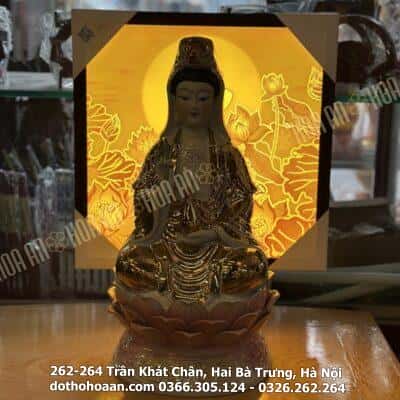 Đèn Hào Quang Tranh Trúc Chỉ Chữ Phúc TC110