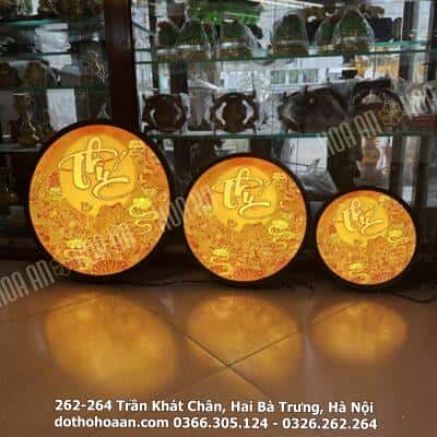 Đèn Hào Quang Tranh Trúc Chỉ Chữ Phúc1