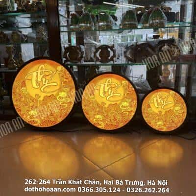 Đèn Hào Quang Tranh Trúc Chỉ Chữ Phúc2