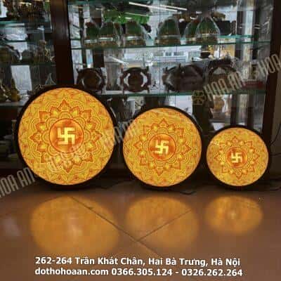 Đèn Hào Quang Tranh Trúc Chỉ Chữ Vạn1