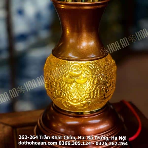 Đèn Thờ 5 Bông Hoa Sen Lưu Ly Thân Ngọc Khuỳnh4 Đèn Thờ 5 Bông Hoa Sen Lưu Ly Thân Ngọc Khuỳnh4