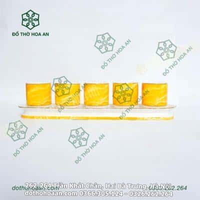 Khay nước vân đá vàng3