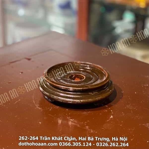 Chân Đế Bát Hương Bằng Gỗ Mít Màu Đen2 Chân Đế Bát Hương Bằng Gỗ Mít Màu Đen2