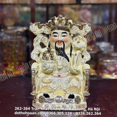 Tượng Thần Phát/ Tượng Thần Tiền Triệu Công Minh Sứ Vàng Ngà
