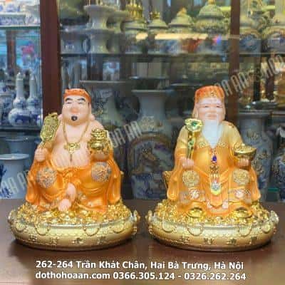 Tượng Thần Tài Thổ Địa Đá Vàng 4203-10in-cao-25cm(variation)