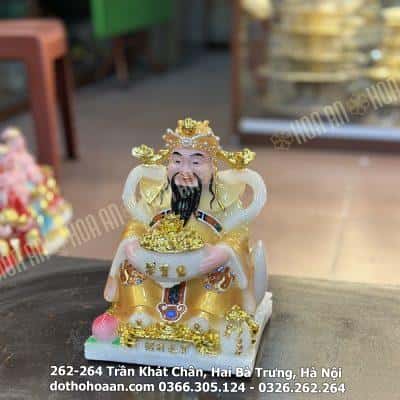 Tượng Thần Tiền/ Thần Phát Phú Quý Vàng Cam1