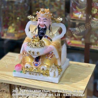 Tượng Thần Tiền/ Thần Phát Phú Quý Vàng Cam2