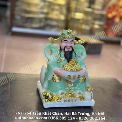 Tượng Thần Tiền/ Thần Phát Phú Quý Xanh Ngọc1