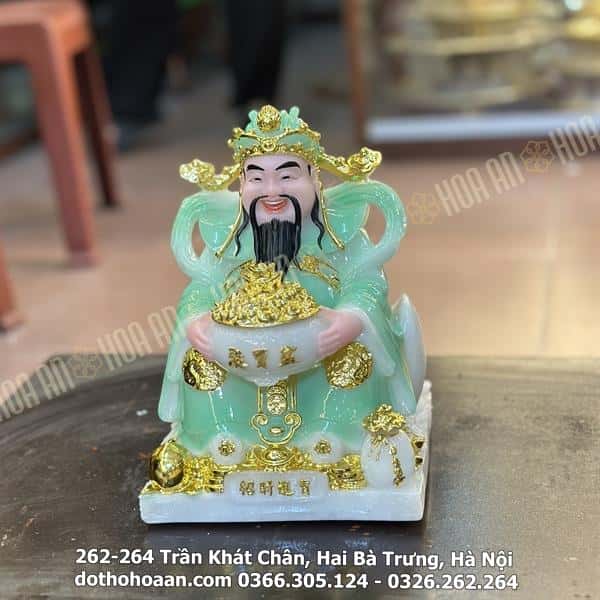 Tượng Thần Tiền/ Thần Phát Phú Quý Xanh Ngọc2 Tượng Thần Tiền/ Thần Phát Phú Quý Xanh Ngọc2
