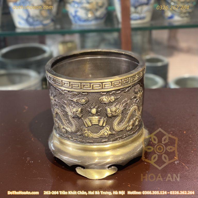 Bát Hương Thờ Rồng Phượng Đồng Hun