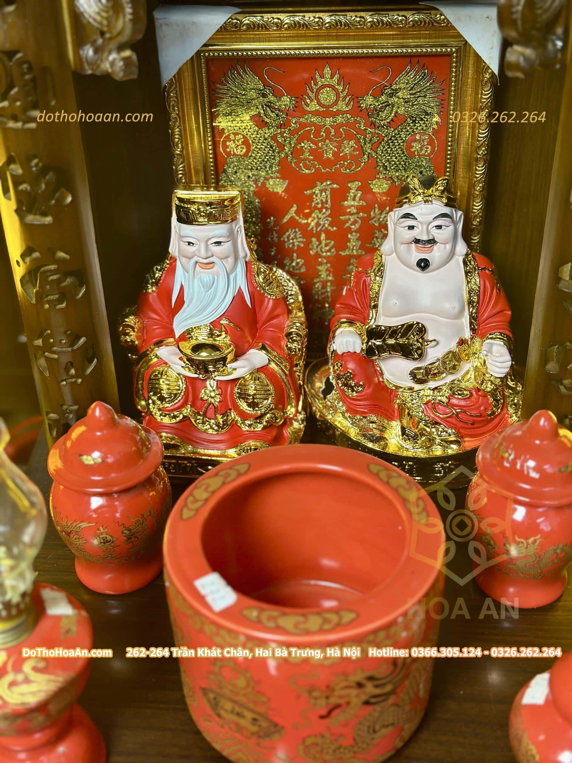 Bộ Ban Thờ Thần Tài Gỗ Xoan Mái Bằng Chân Quỳ Màu Nâu Sứ Men Đỏ Bát Tràng (4)-min Bộ Ban Thờ Thần Tài Gỗ Xoan Mái Bằng Chân Quỳ Màu Nâu Sứ Men Đỏ Bát Tràng