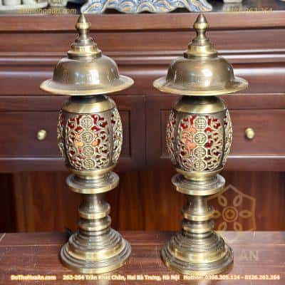 Đèn Thờ Quả Dứa Đồng Hun