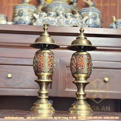 Đèn Thờ Quả Dứa Đồng Hun