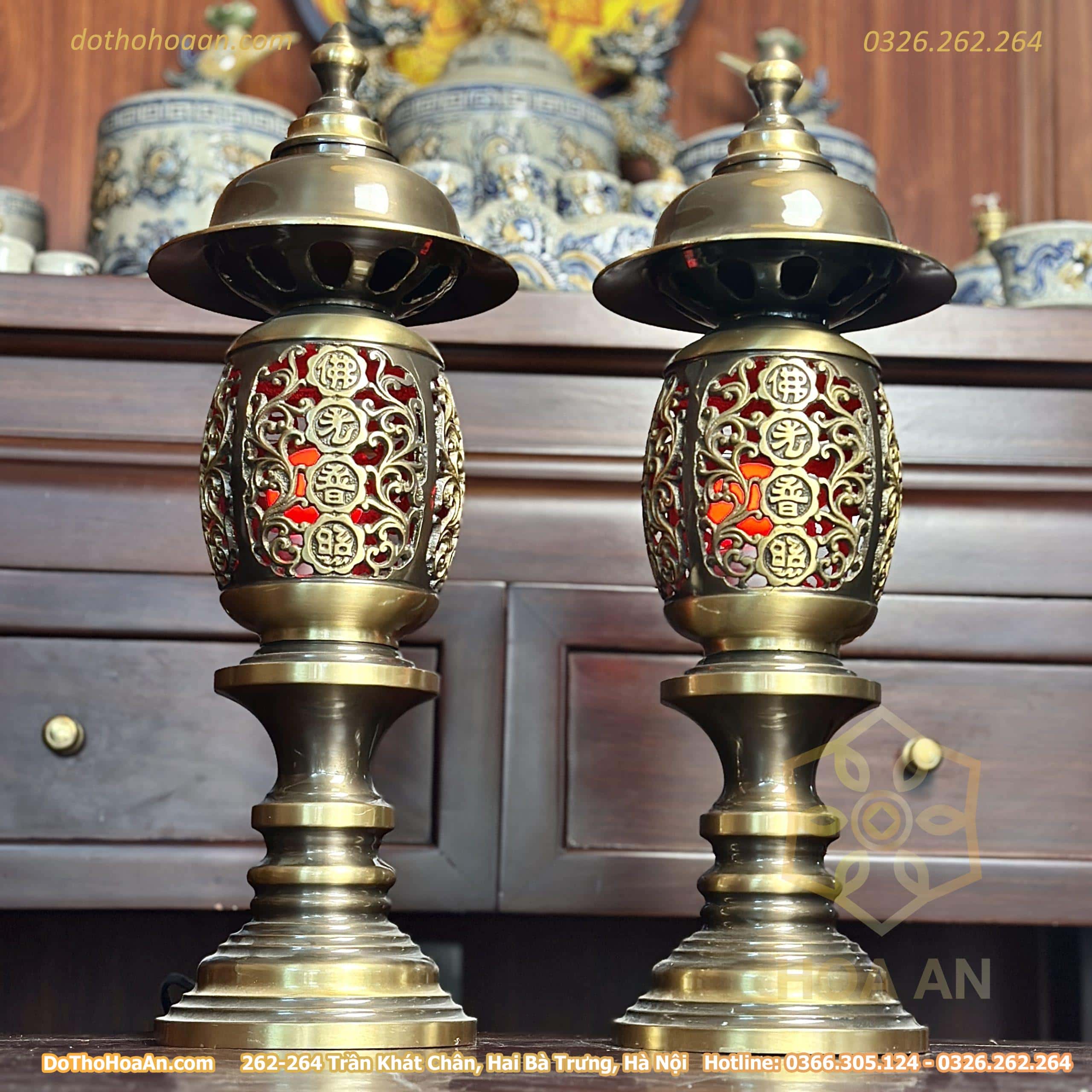 Đèn Thờ Quả Dứa Đồng Hun (9) Đèn Thờ Quả Dứa Đồng Hun