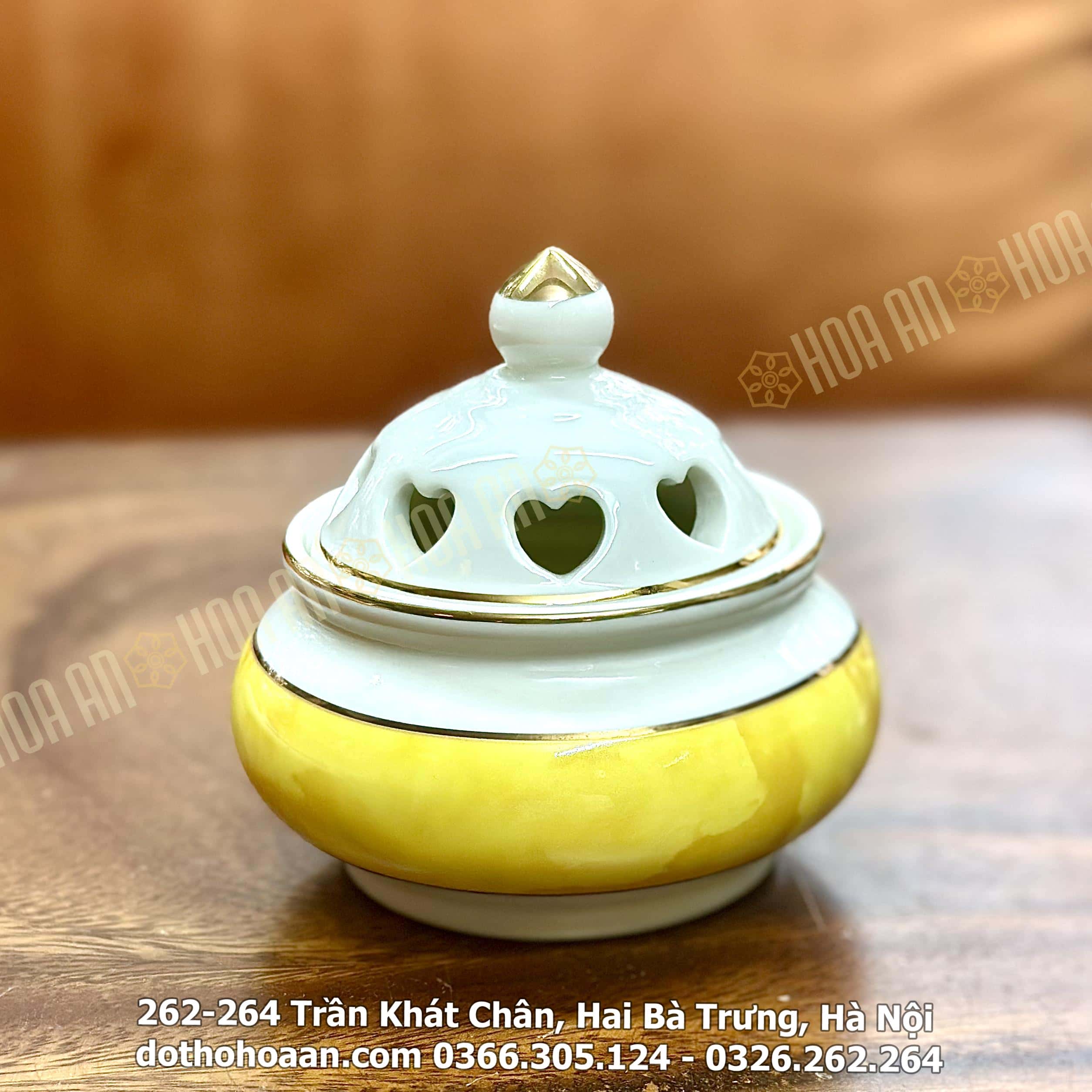 Đốt Trầm Sứ Vân Đá Vàng (10)