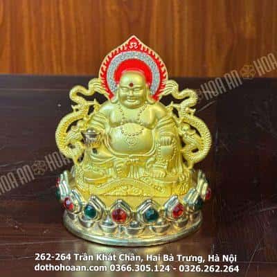 Tượng Phật Di Lặc Song Long Để Ô Tô-Bàn Làm Việc
