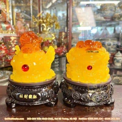 Cặp Cóc Thiền Thừ Và Tỳ Hưu Đế Xoay Vàng