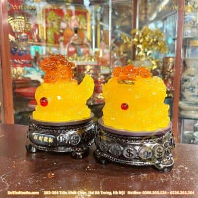 Cặp Cóc Thiền Thừ Và Tỳ Hưu Đế Xoay Vàng2