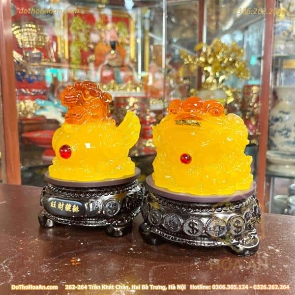 Cặp Cóc Thiền Thừ Và Tỳ Hưu Đế Xoay Vàng2 Cặp Cóc Thiền Thừ Và Tỳ Hưu Đế Xoay Vàng2