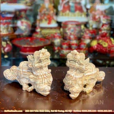 Cặp Tỳ Hưu Đá Ngọc Pakistan