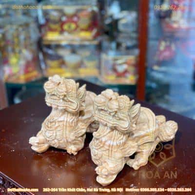 Cặp Tỳ Hưu Đá Ngọc Pakistan2