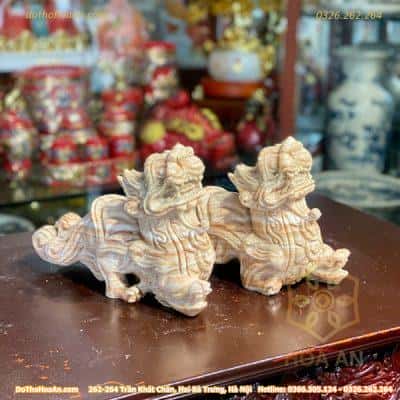 Cặp Tỳ Hưu Đá Ngọc Pakistan4