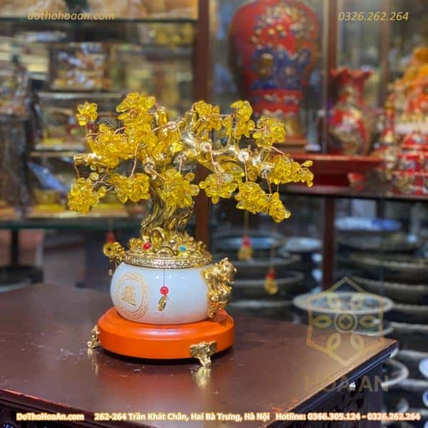 Cây Đá Thạch Anh Vàng Chiêu Tài1