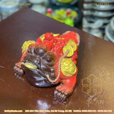 Cóc Thiềm Thừ Sứ Tử Sa Đỏ1