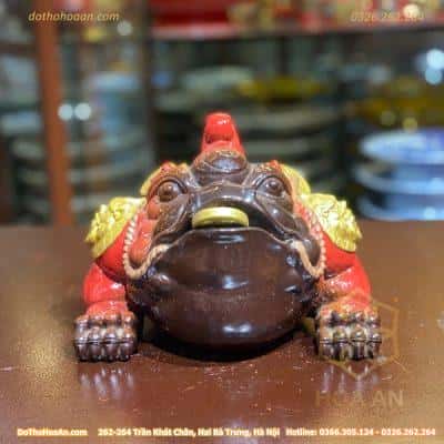 Cóc Thiềm Thừ Sứ Tử Sa Đỏ2