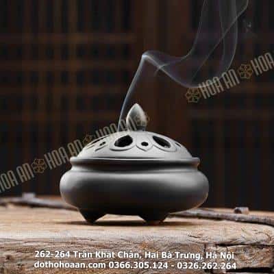 Lư Đốt Trầm 3 Chân Sứ