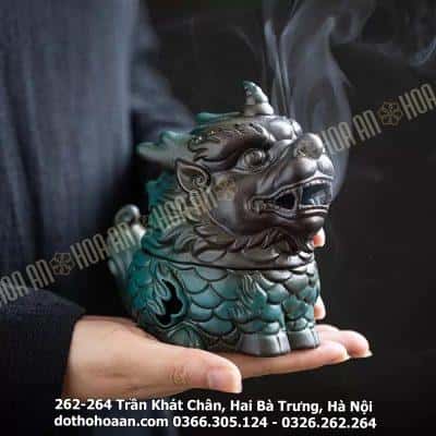 Lư Đốt Trầm Kỳ Lân Sứ