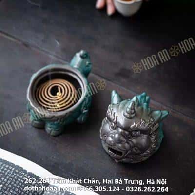 Lư Đốt Trầm Kỳ Lân Sứ3