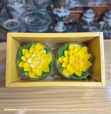 Nến Bơ Hoa Sen Tịnh Tâm 24h