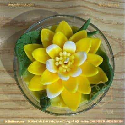 Nến Bơ Hoa Sen Tịnh Tâm 24h4