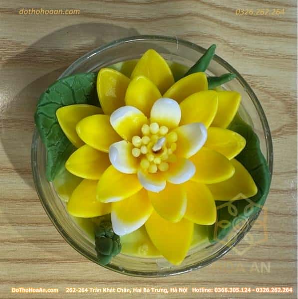 Nến Bơ Hoa Sen Tịnh Tâm 24h4