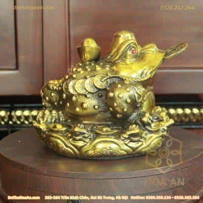 Cóc Thiềm Thừ Phong Thủy Đồng Cõng Vàng Chiêu Tài