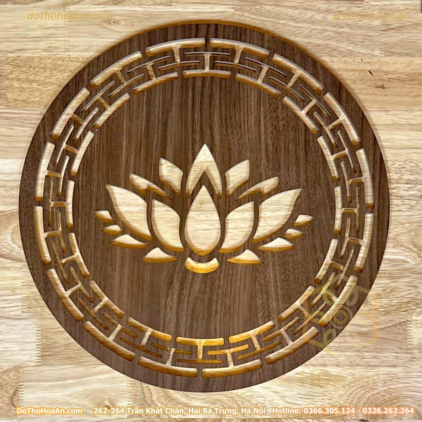 Tấm Trang Trí Trung Tâm Sau Ban Thờ Hoa Sen (4)