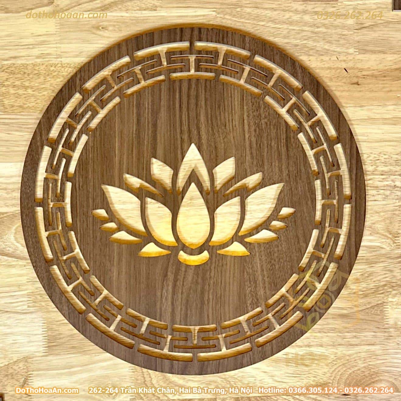 Tấm Trang Trí Trung Tâm Sau Ban Thờ Hoa Sen (5)