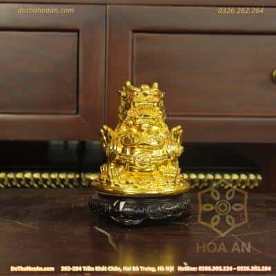 Tỳ Hưu Phong Thủy Đế Xoay Vàng Kim
