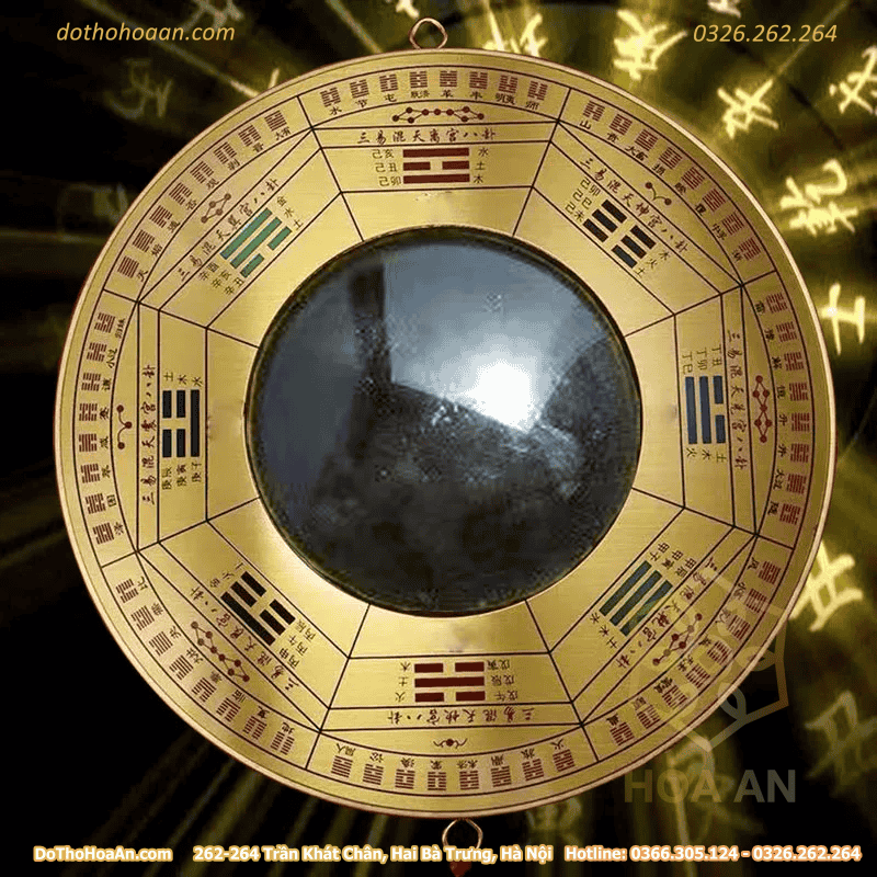 Gương Bát Quái Đồng Mặt Kính (7)