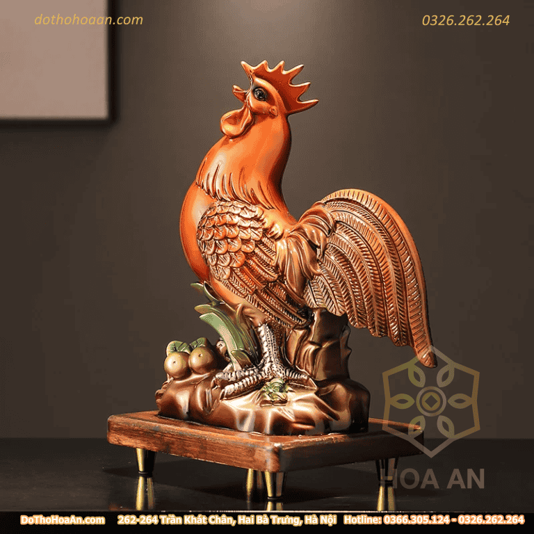 Tượng Gà Trống Phong Thủy-JY24057C