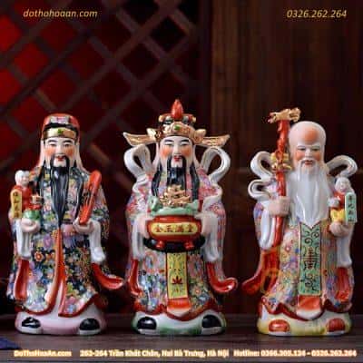 Bộ Tam Đa Phúc Lộc Thọ Sứ Giang Tây